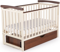 Детская кроватка Deson Mriya combi с ящиком vanilla/walnut